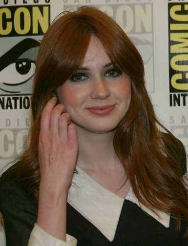  to sit down alongside a gaggle of reporters with star Karen Gillan 