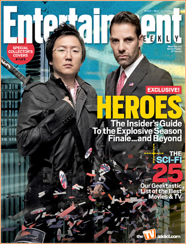 heroes entertainment weekly covers