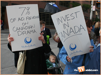 actra protest global tv