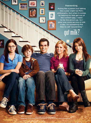 modern family milk ad