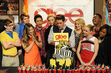 glee 100 episode